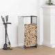 Vidaxx support à bois de chauffage 40x30x80 cm en acier inoxydable