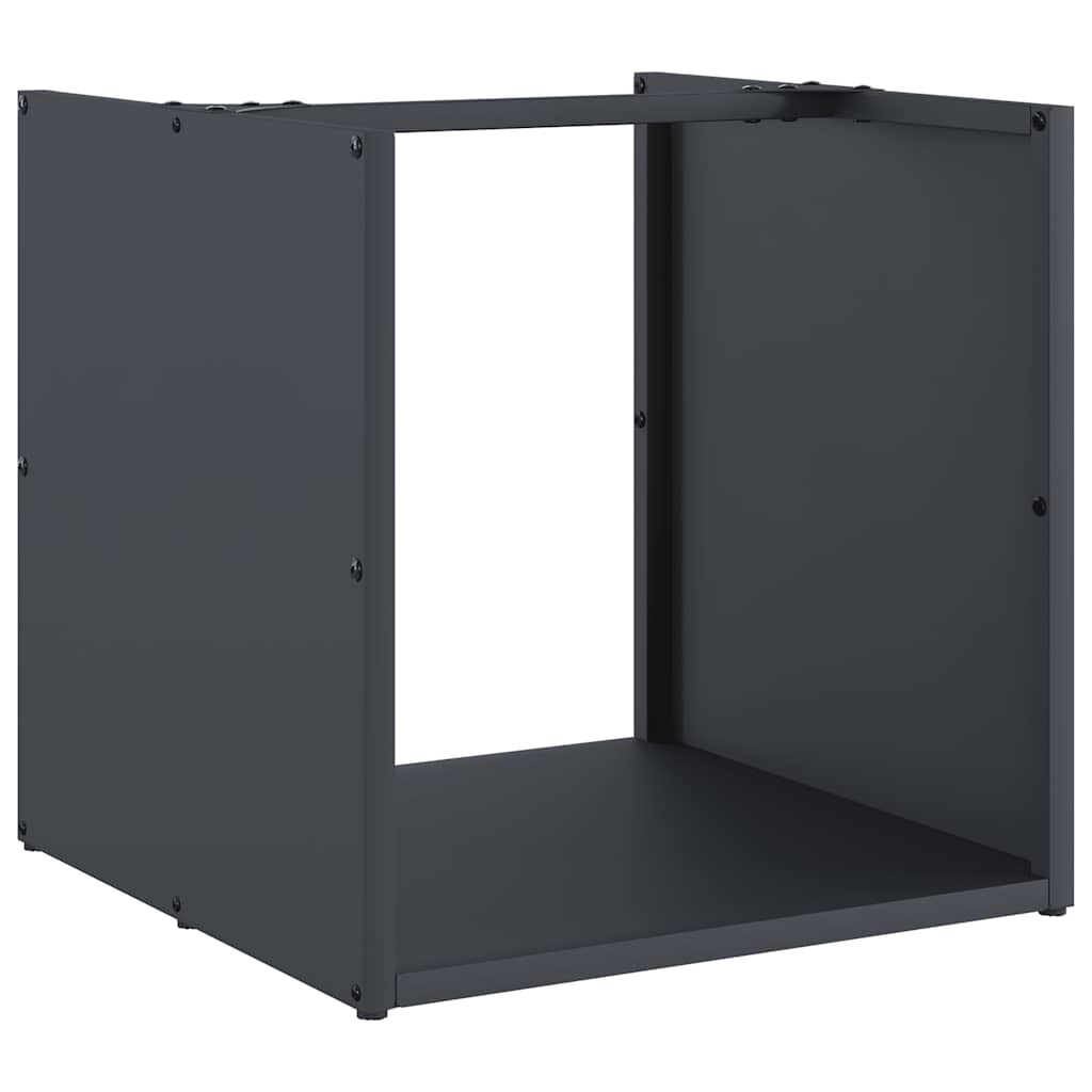 Vidaxx support à bois de chauffage 40x40x40 cm acier laminé à froid anthracite