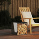 Vidaxx support à bois de chauffage 40x40x40 cm en acier inoxydable