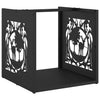 Vidaxx support à bois de chauffage 40x40x40 cm acier laminé à froid noir