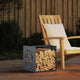 Vidaxx support à bois de chauffage 40x40x40 cm acier laminé à froid anthracite