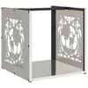 Vidaxx support à bois de chauffage 40x40x40 cm en acier inoxydable