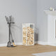 Vidaxx support à bois de chauffage 25x25x60 cm acier laminé à froid blanc