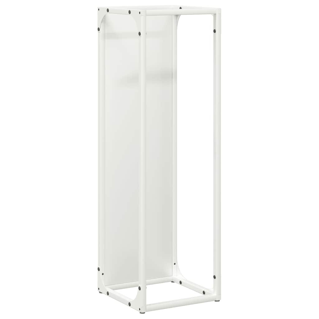Vidaxx support à bois de chauffage 25x25x80 cm acier laminé à froid blanc