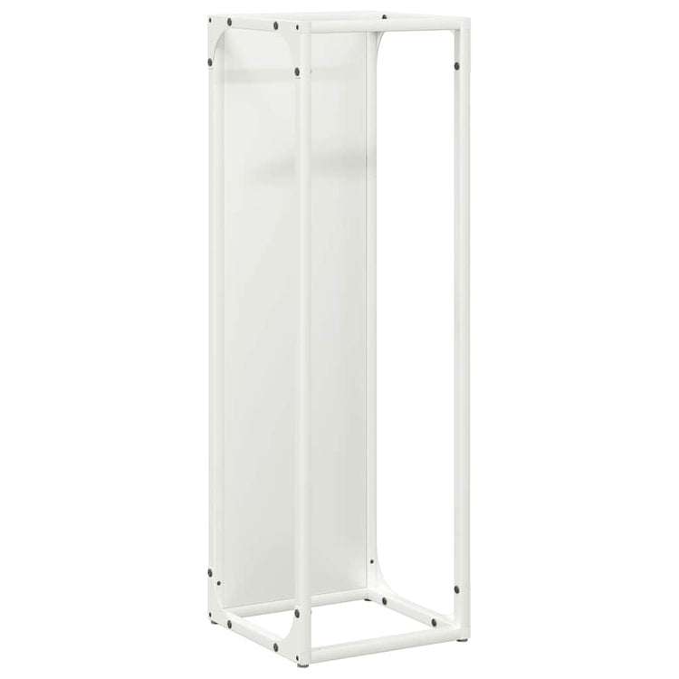 Vidaxx support à bois de chauffage 25x25x80 cm acier laminé à froid blanc