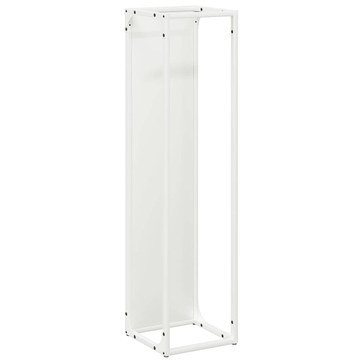 Vidaxx support à bois de chauffage 25x25x100 cm acier laminé à froid blanc