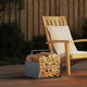 Vidaxx support à bois de chauffage 40x40x40 cm acier laminé à froid anthracite