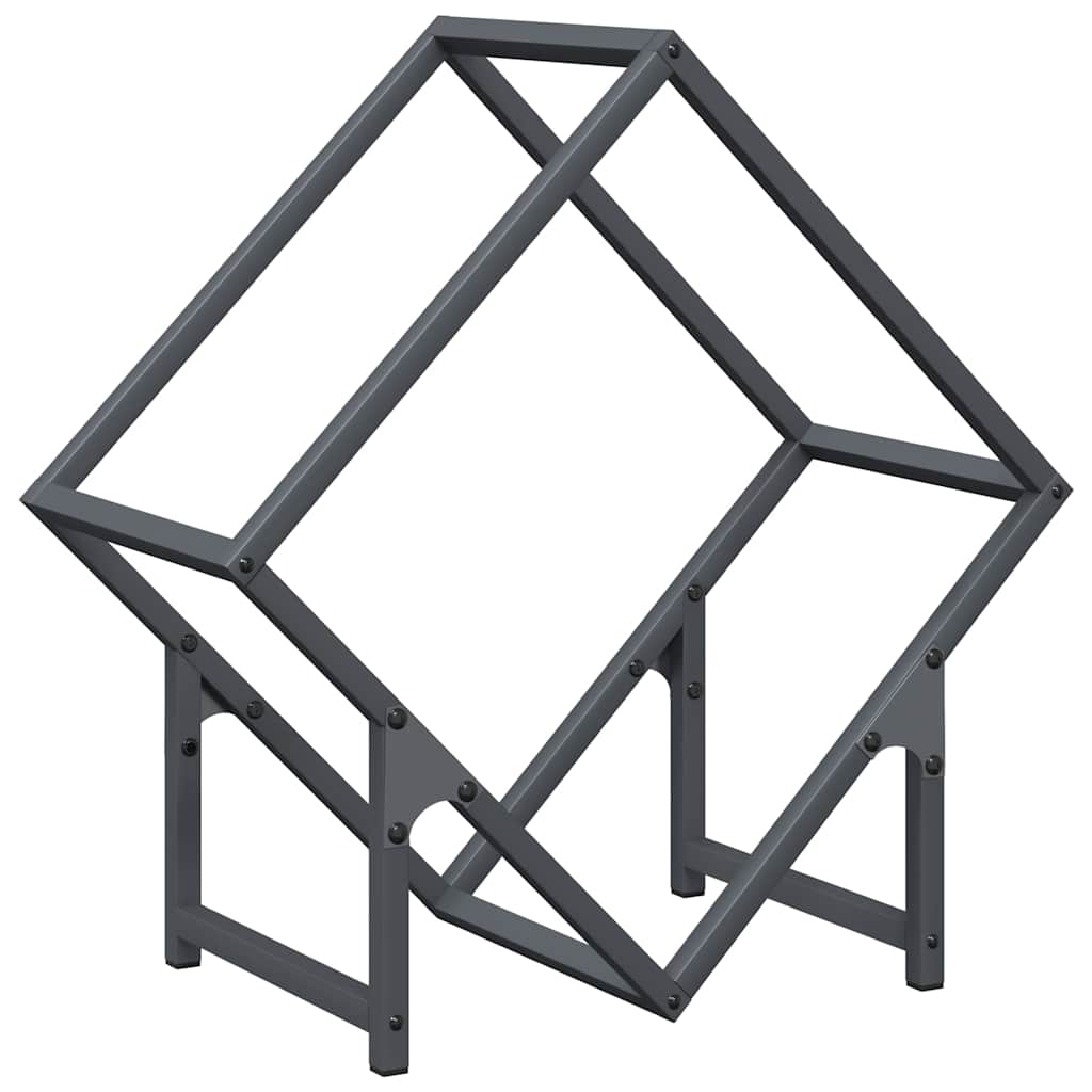 VidaXL support à bois de chauffage 50x25x50 cm acier laminé à froid, anthracite