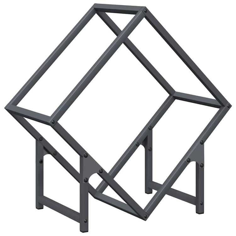 VidaXL support à bois de chauffage 50x25x50 cm acier laminé à froid, anthracite