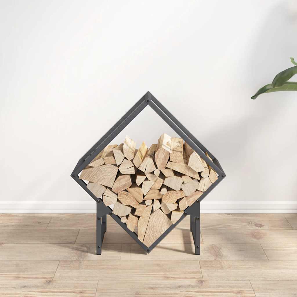 VidaXL support à bois de chauffage 50x25x50 cm acier laminé à froid, anthracite