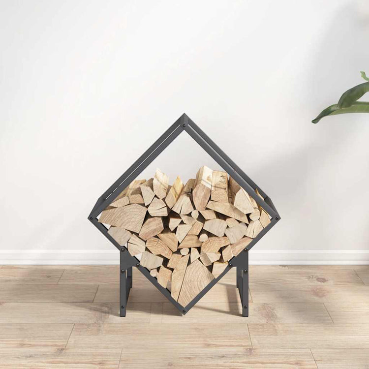 VidaXL support à bois de chauffage 50x25x50 cm acier laminé à froid, anthracite