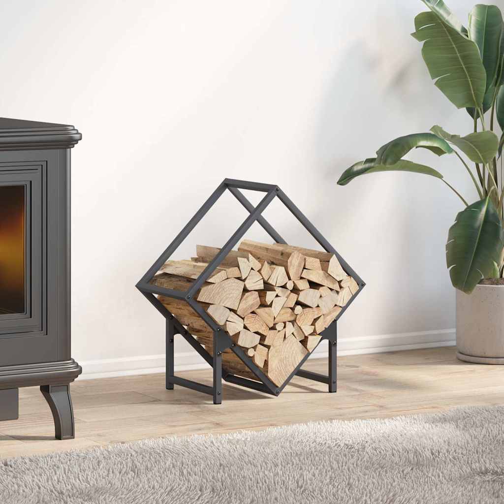 VidaXL support à bois de chauffage 50x25x50 cm acier laminé à froid, anthracite
