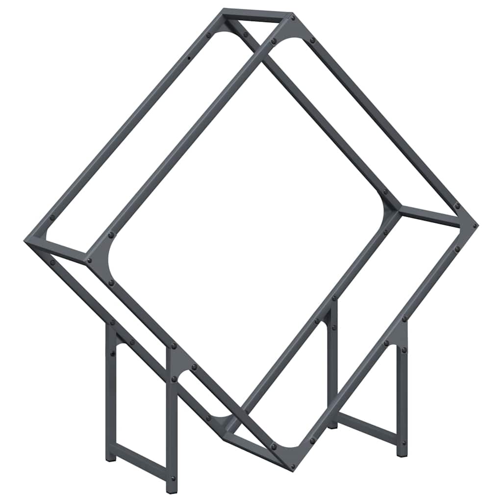 Vidaxx support à bois de chauffage 80x25x80 cm acier laminé à froid anthracite