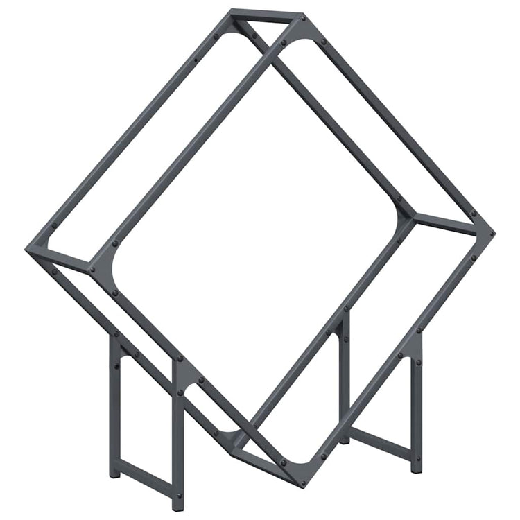 Vidaxx support à bois de chauffage 80x25x80 cm acier laminé à froid anthracite