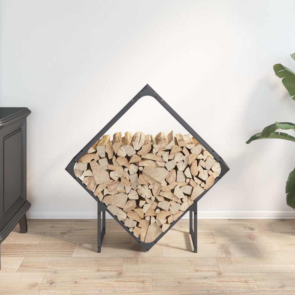 Vidaxx support à bois de chauffage 80x25x80 cm acier laminé à froid anthracite