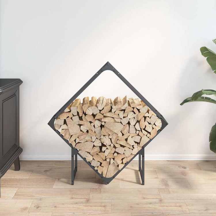 Vidaxx support à bois de chauffage 80x25x80 cm acier laminé à froid anthracite
