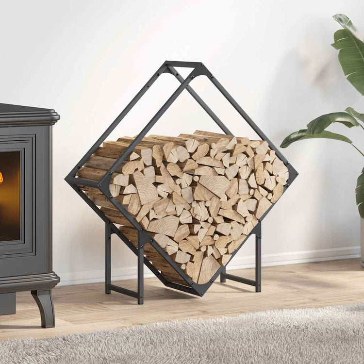 Vidaxx support à bois de chauffage 80x25x80 cm acier laminé à froid anthracite
