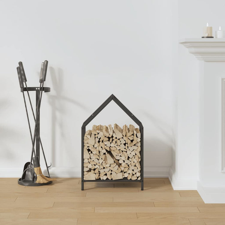 Vidaxx support à bois de chauffage 40x25x60 cm acier laminé à froid noir
