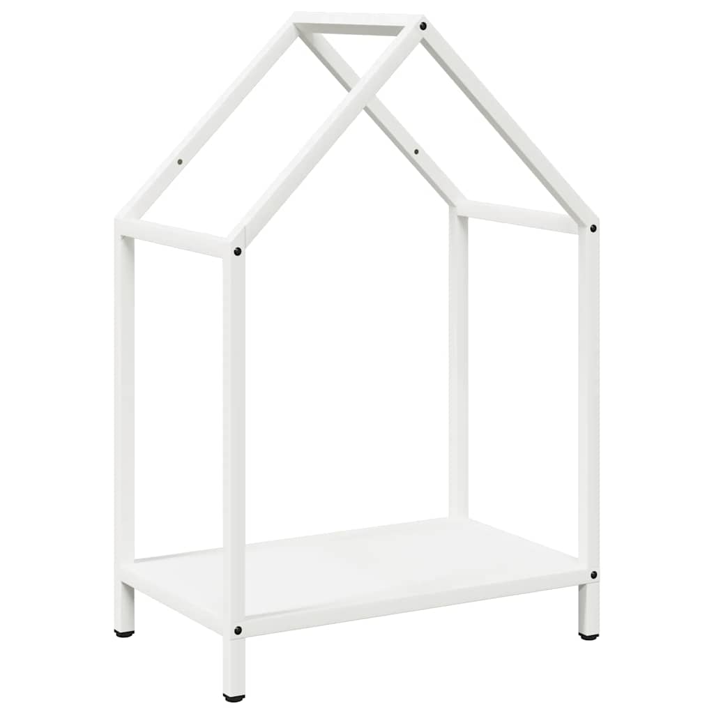 Vidaxx support à bois de chauffage 40x25x60 cm acier laminé à froid blanc
