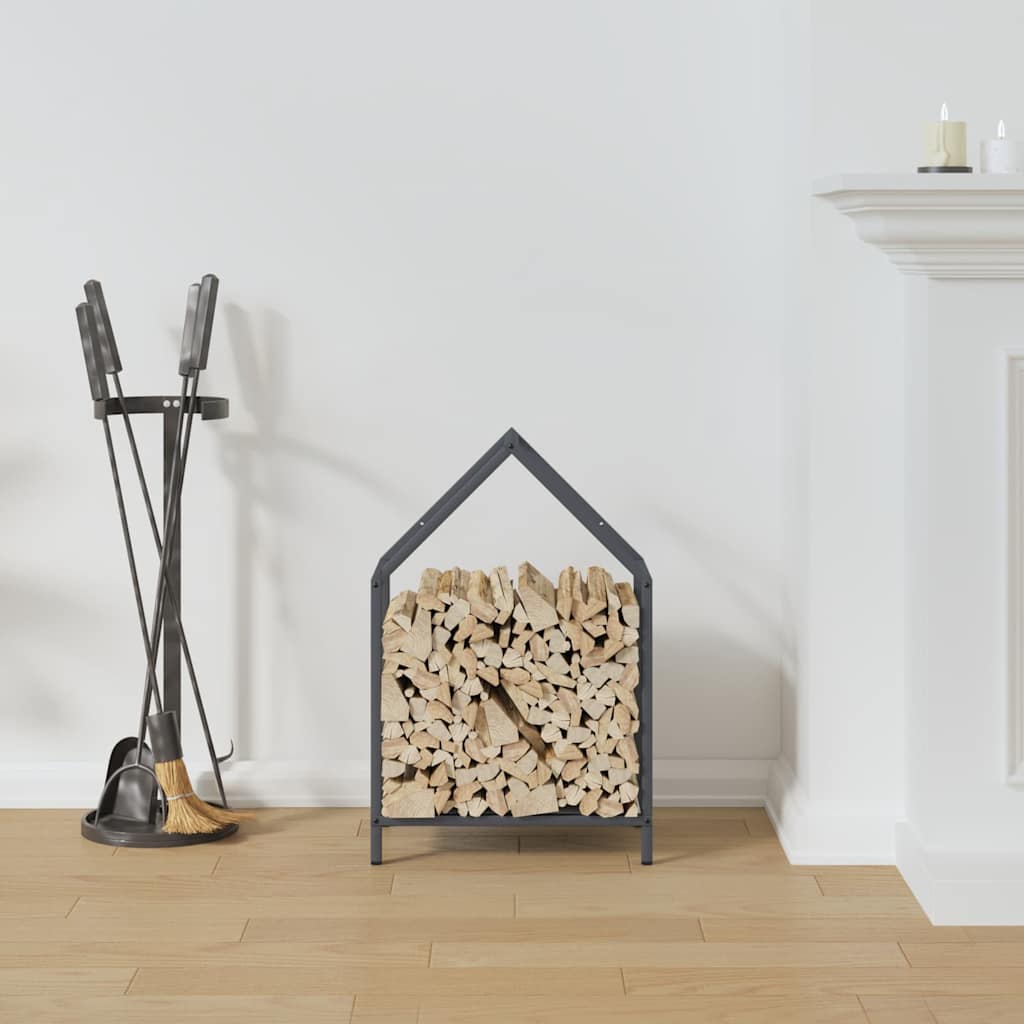 Vidaxx support à bois de chauffage 40x25x60 cm acier laminé à froid anthracite
