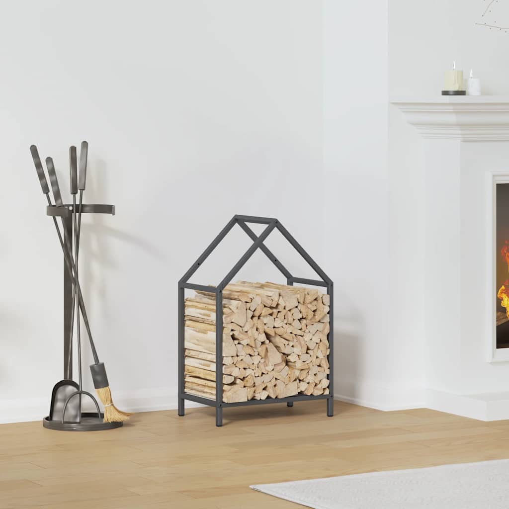 Vidaxx support à bois de chauffage 40x25x60 cm acier laminé à froid anthracite