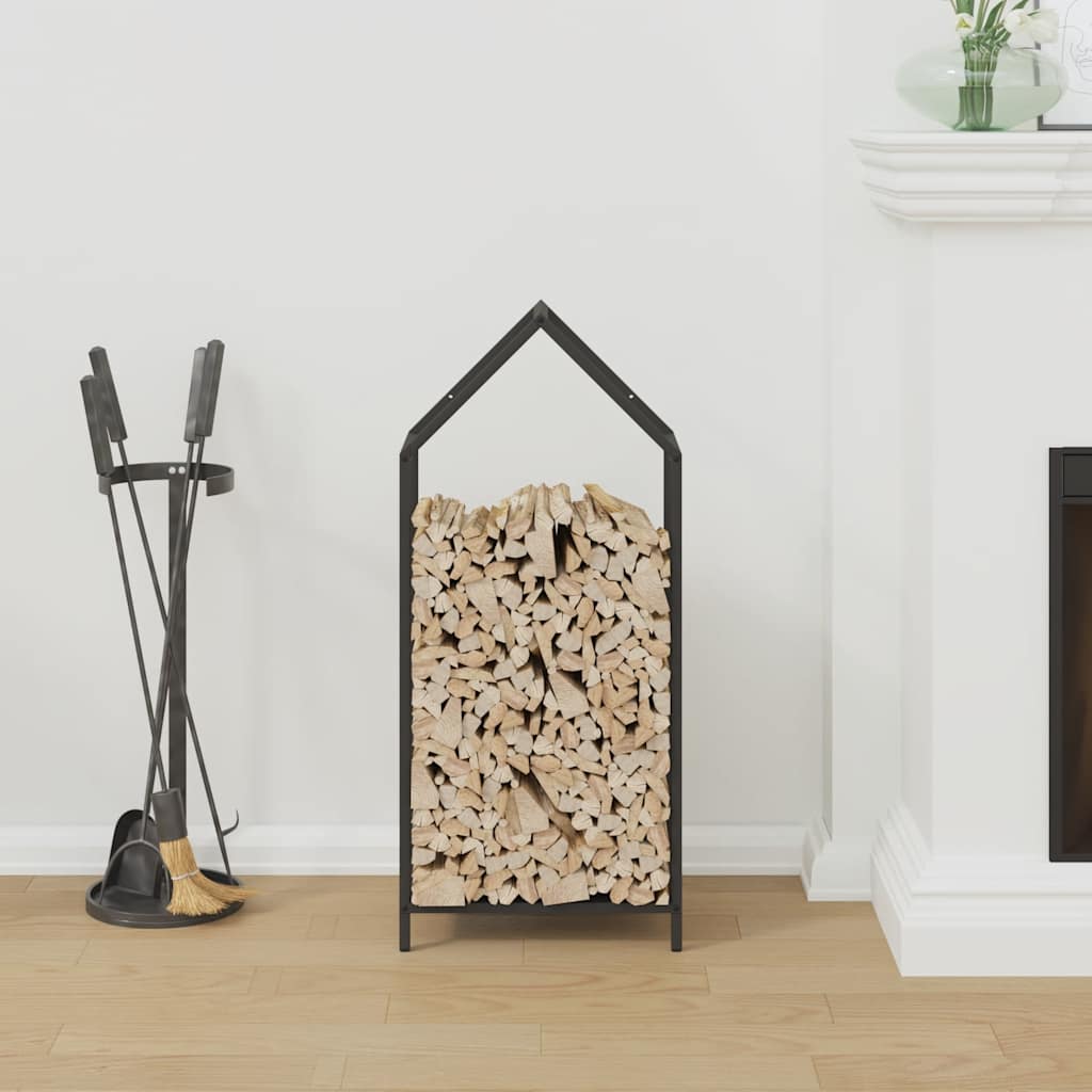 Vidaxx support à bois de chauffage 40x25x90 cm acier laminé à froid noir
