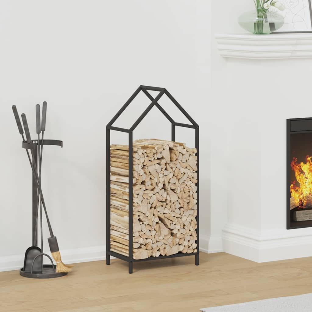 Vidaxx support à bois de chauffage 40x25x90 cm acier laminé à froid noir
