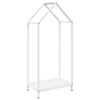 Vidaxx support à bois de chauffage 40x25x90 cm acier laminé à froid blanc