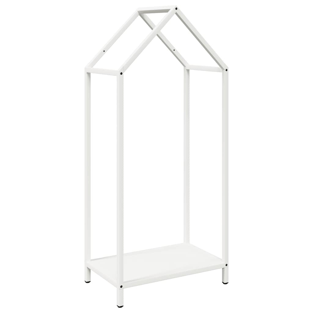 Vidaxx support à bois de chauffage 40x25x90 cm acier laminé à froid blanc