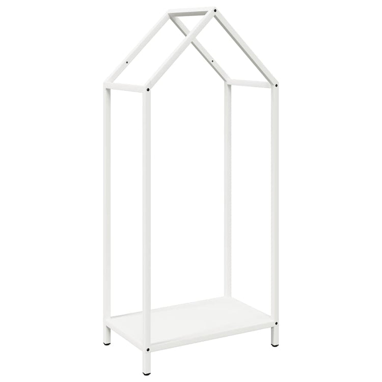 Vidaxx support à bois de chauffage 40x25x90 cm acier laminé à froid blanc