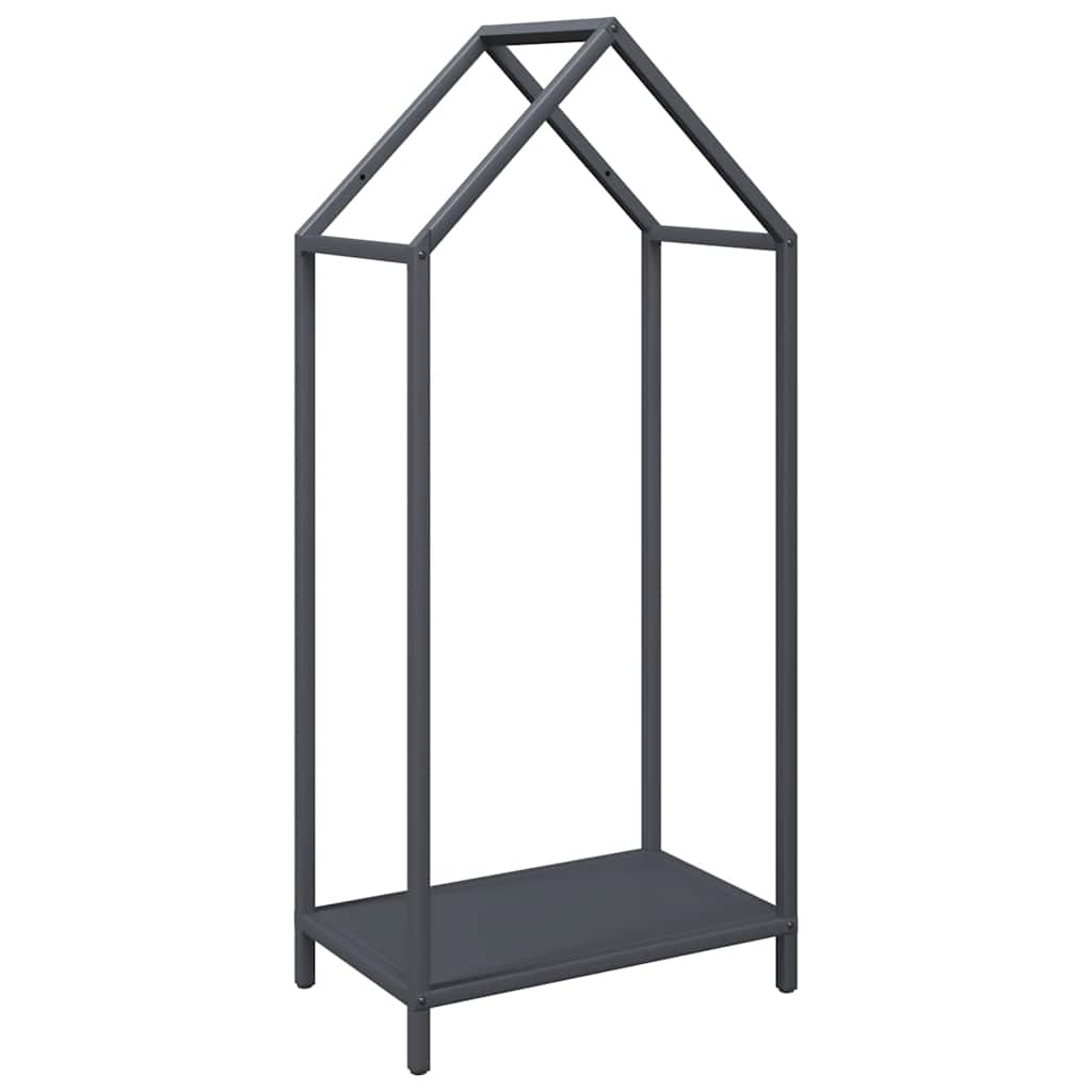 VidaXL support à bois de chauffage 40x25x90 cm acier laminé à froid, anthracite