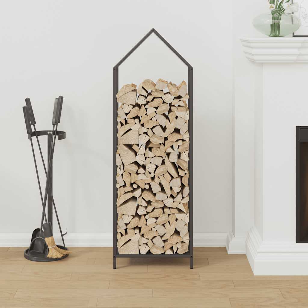 Vidaxx support à bois de chauffage 40x25x120 cm acier laminé à froid noir