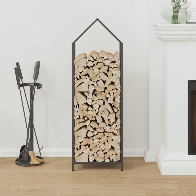 Vidaxx support à bois de chauffage 40x25x120 cm acier laminé à froid noir