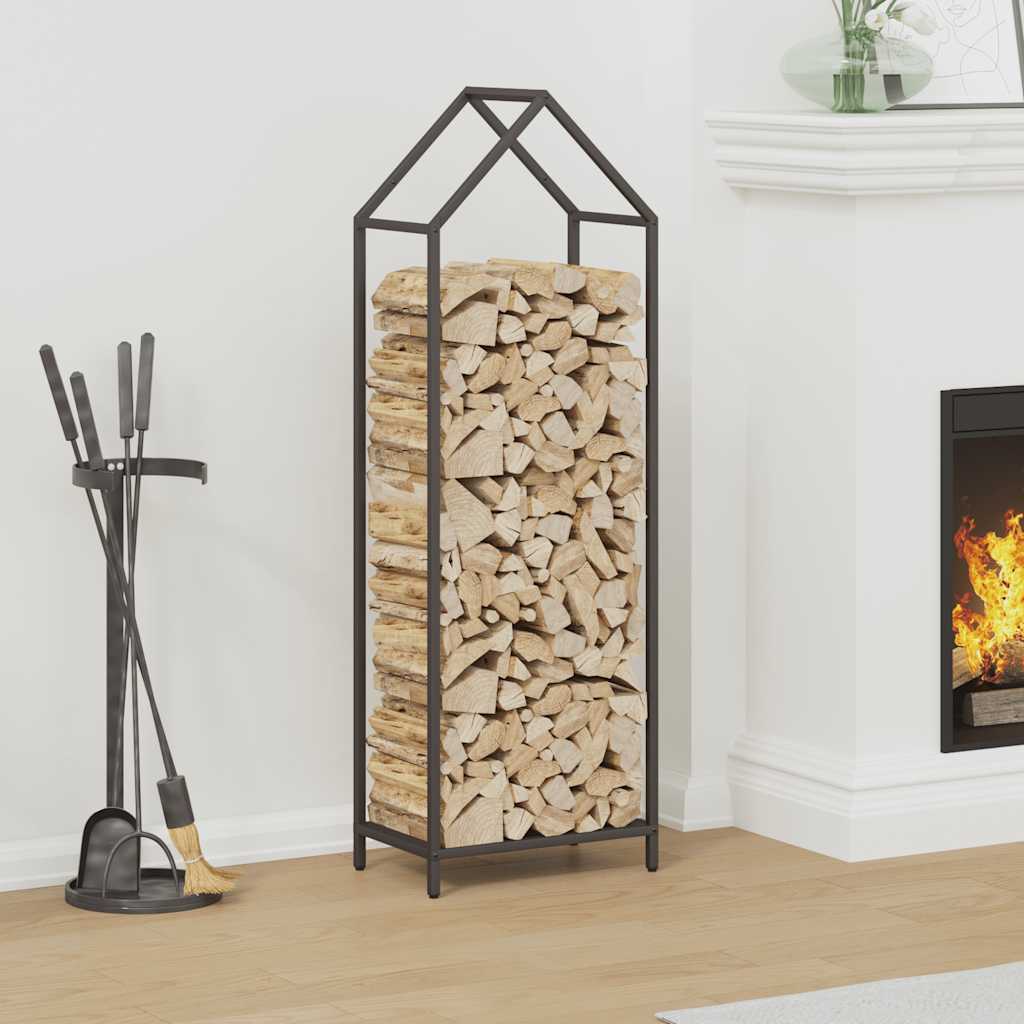 Vidaxx support à bois de chauffage 40x25x120 cm acier laminé à froid noir