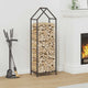 Vidaxx support à bois de chauffage 40x25x120 cm acier laminé à froid noir