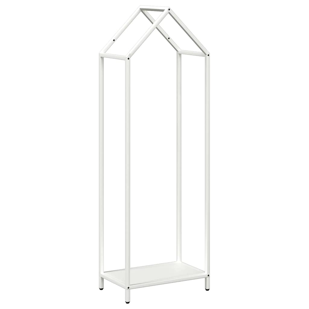 Vidaxx support à bois de chauffage 40x25x120 cm acier laminé à froid blanc