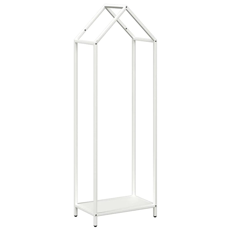 Vidaxx support à bois de chauffage 40x25x120 cm acier laminé à froid blanc