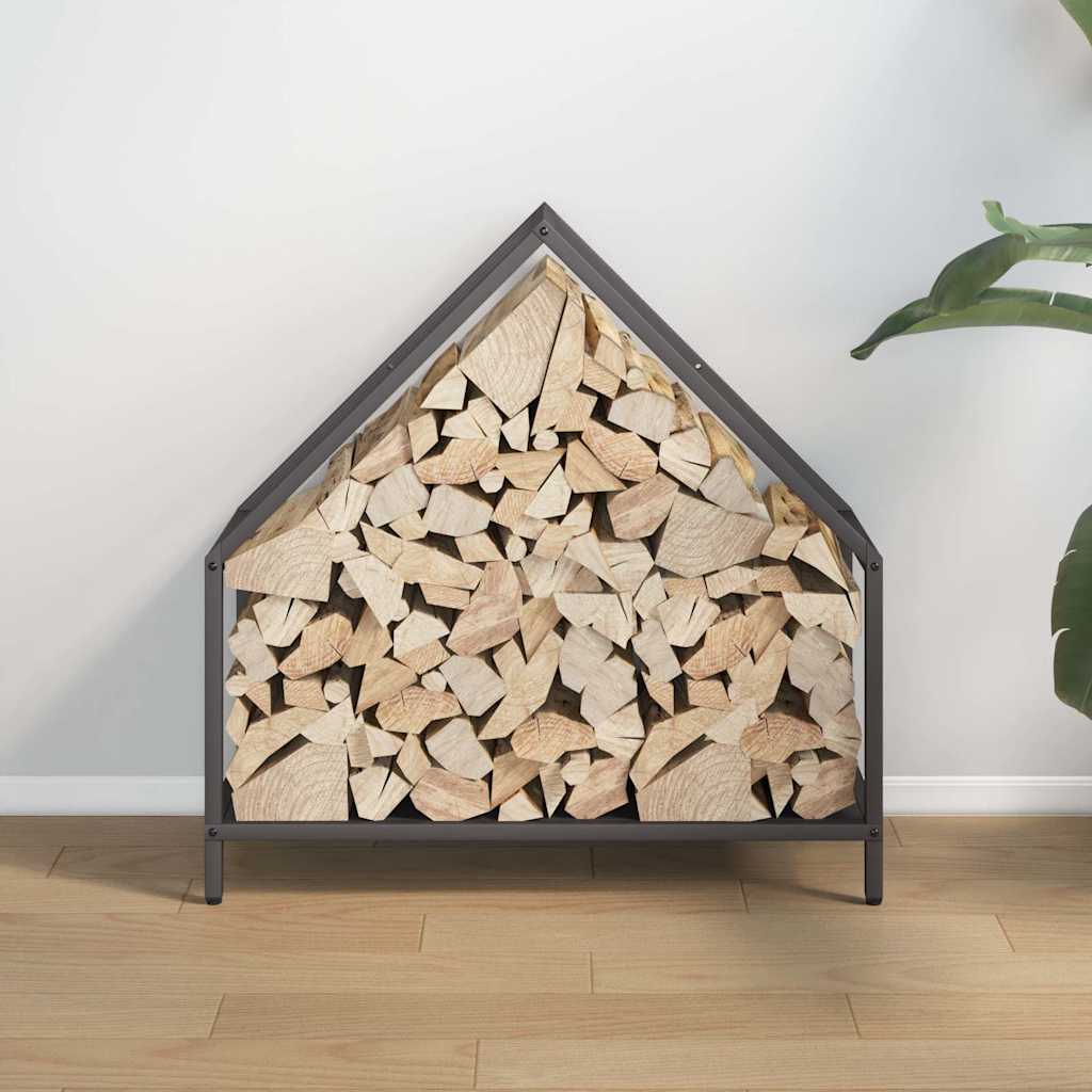 Vidaxx support à bois de chauffage 60x25x60 cm acier laminé à froid noir