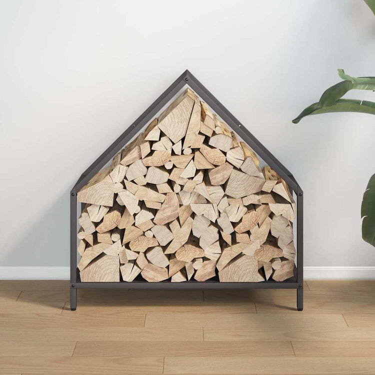 Vidaxx support à bois de chauffage 60x25x60 cm acier laminé à froid noir