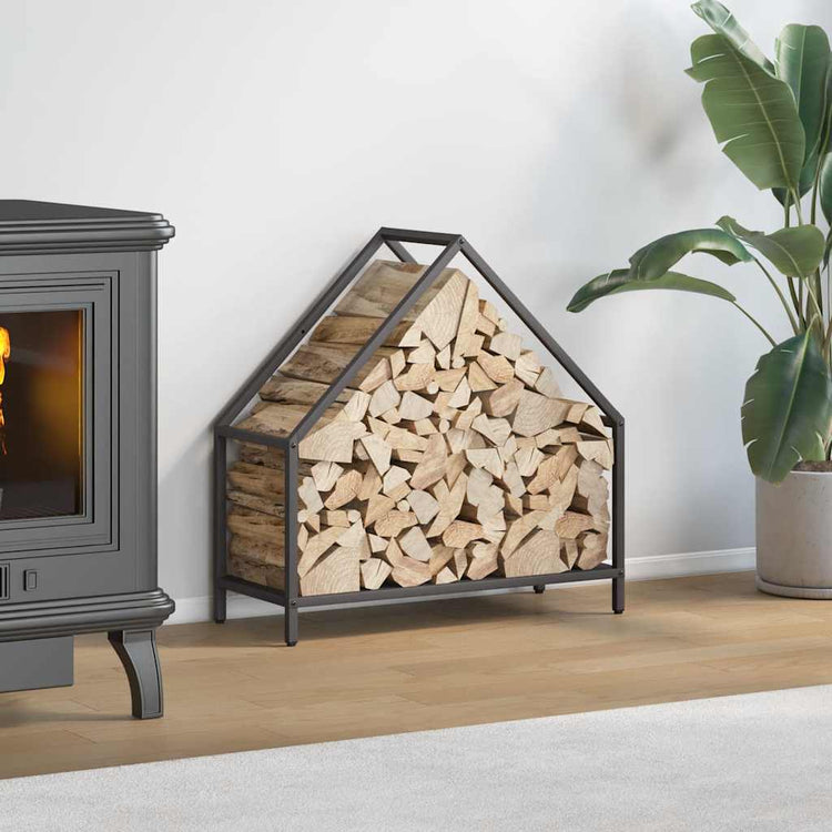 Vidaxx support à bois de chauffage 60x25x60 cm acier laminé à froid noir