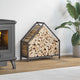 Vidaxx support à bois de chauffage 60x25x60 cm acier laminé à froid noir