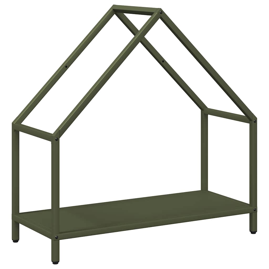 Vidaxx support à bois de chauffage 60x25x60 cm acier laminé à froid vert olive