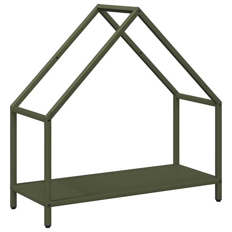Vidaxx support à bois de chauffage 60x25x60 cm acier laminé à froid vert olive