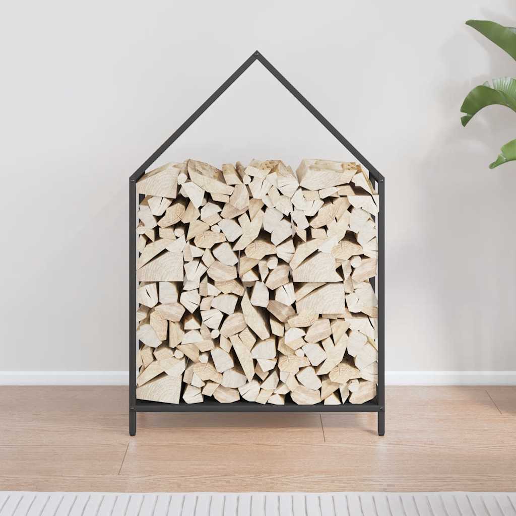 Vidaxx support à bois de chauffage 60x25x90 cm acier laminé à froid noir