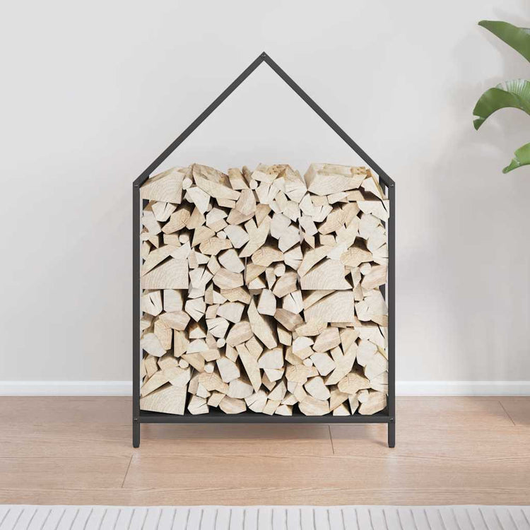 Vidaxx support à bois de chauffage 60x25x90 cm acier laminé à froid noir