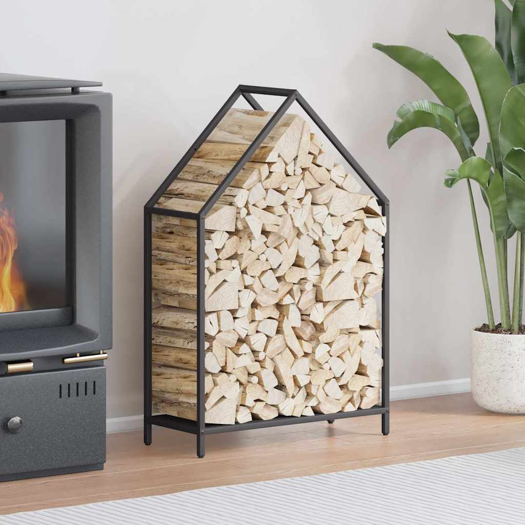 Vidaxx support à bois de chauffage 60x25x90 cm acier laminé à froid noir