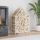 Vidaxx support à bois de chauffage 60x25x90 cm acier laminé à froid blanc
