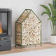 Vidaxx support à bois de chauffage 60x25x90 cm acier laminé à froid vert olive