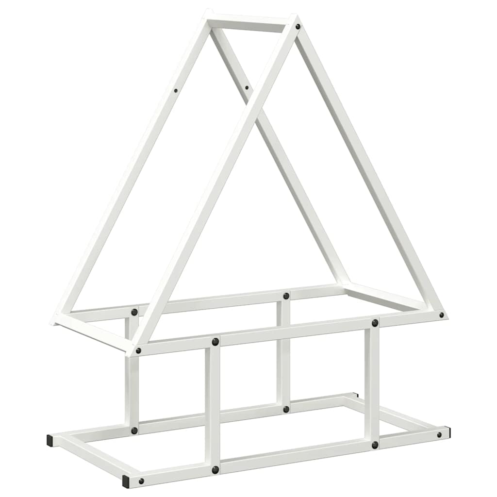 Vidaxx support à bois de chauffage 50x25x60 cm acier laminé à froid blanc