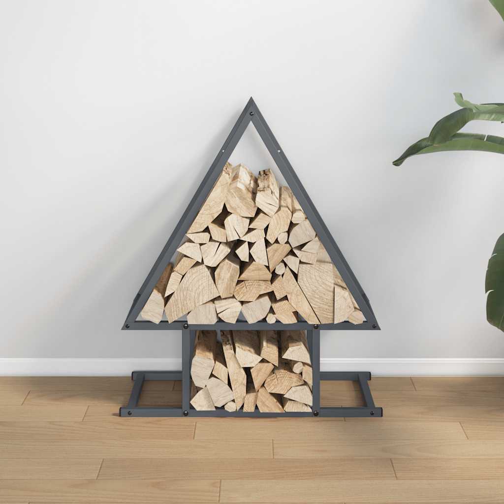 Vidaxx support à bois de chauffage 50x25x60 cm acier laminé à froid anthracite